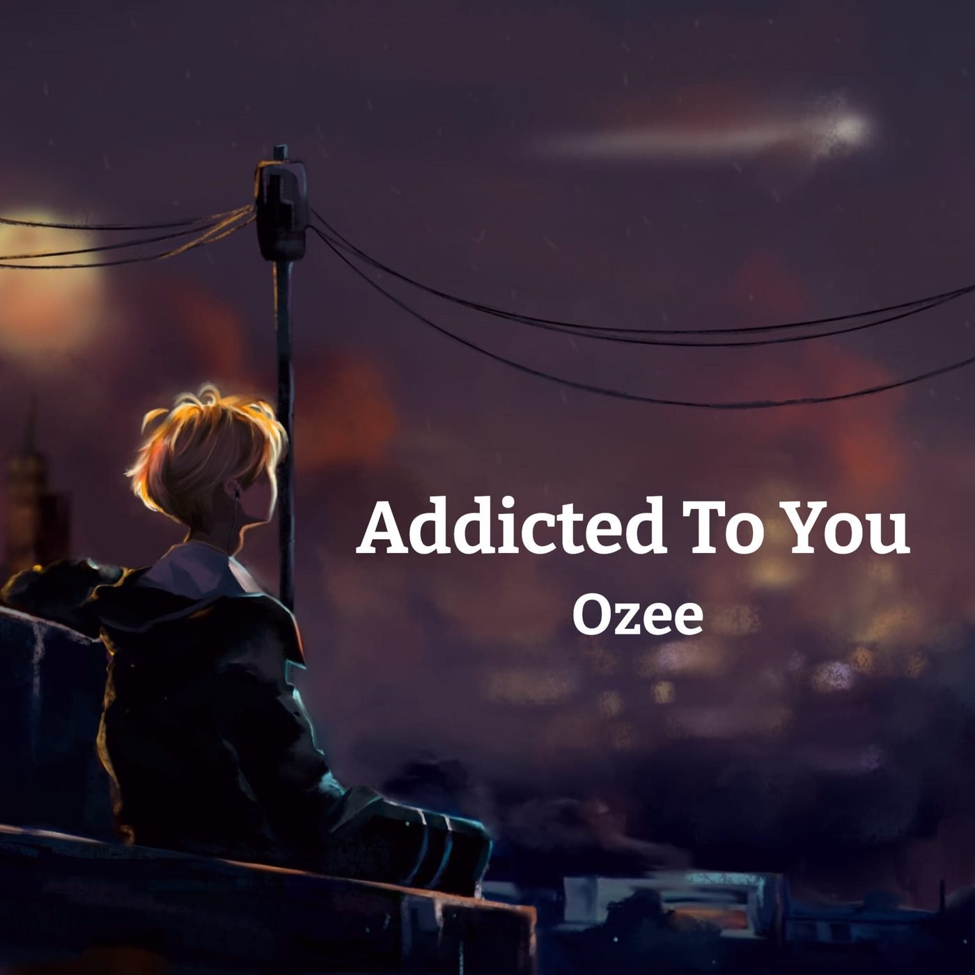 Ozee - Addicted To You cover artwork, 2022 release on Self-Release