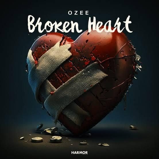 Ozee - Broken Heart cover artwork, 2023 release on Harmor Records