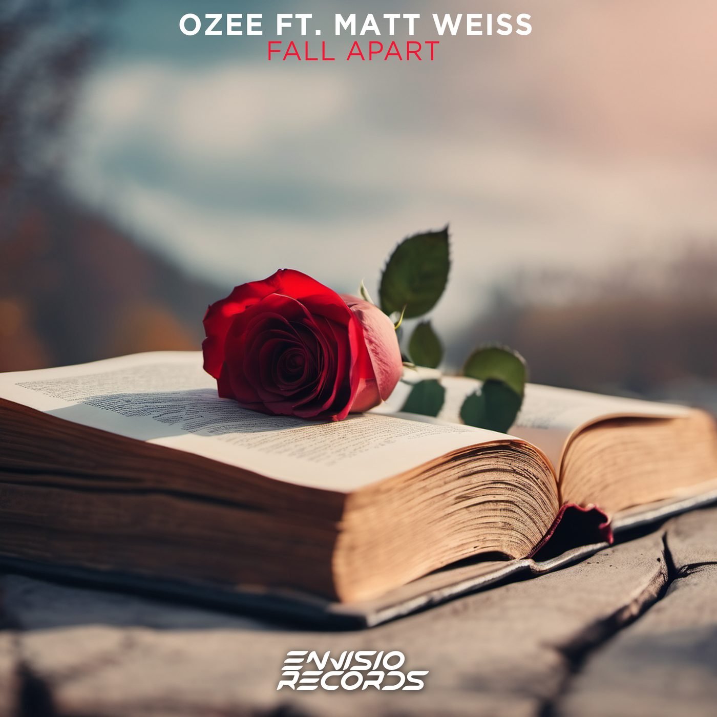 Ozee - Fall Apart cover artwork, 2024 collaboration with Matt Weiss on Envisio Records