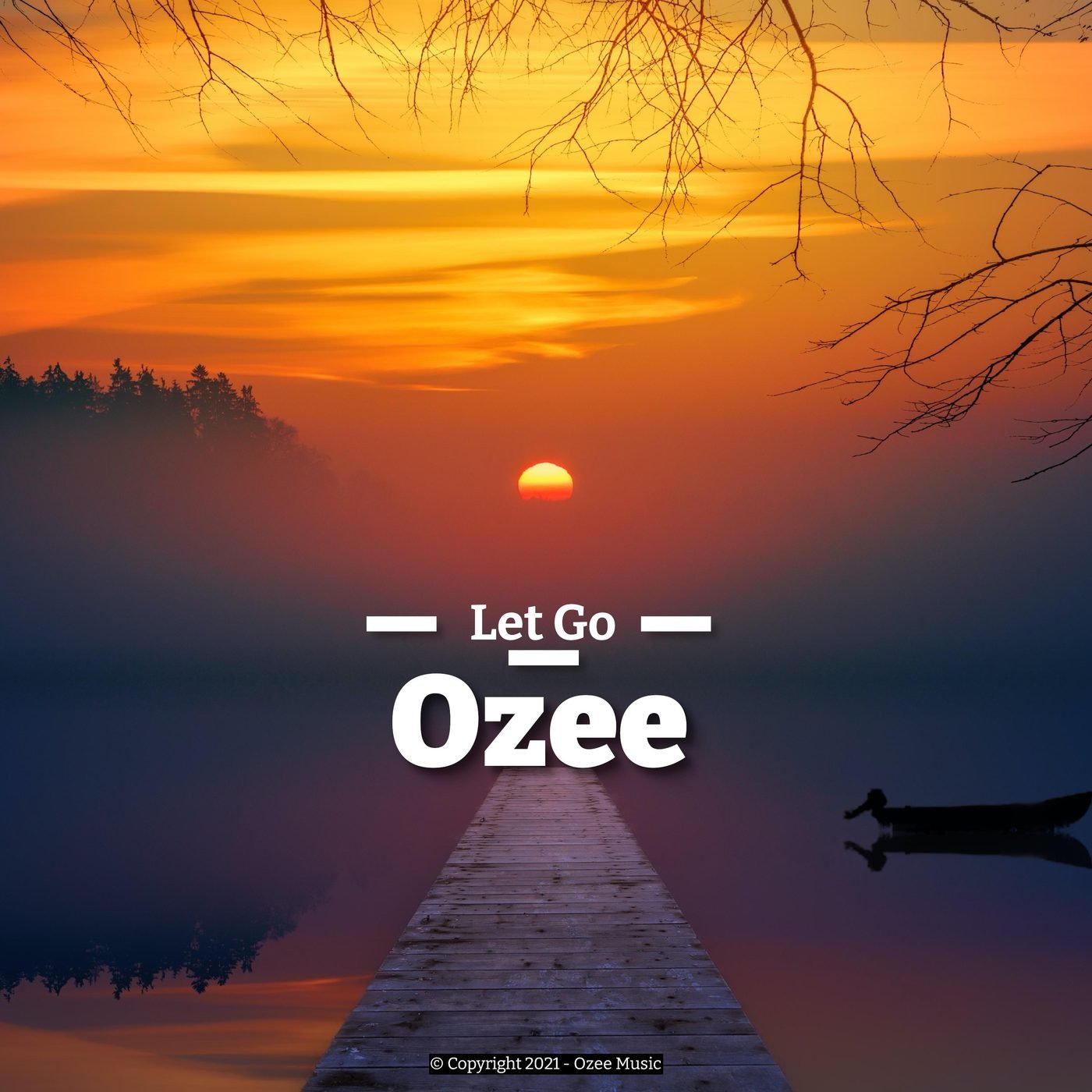 Ozee - Let Go cover artwork, 2022 release on Self-Release