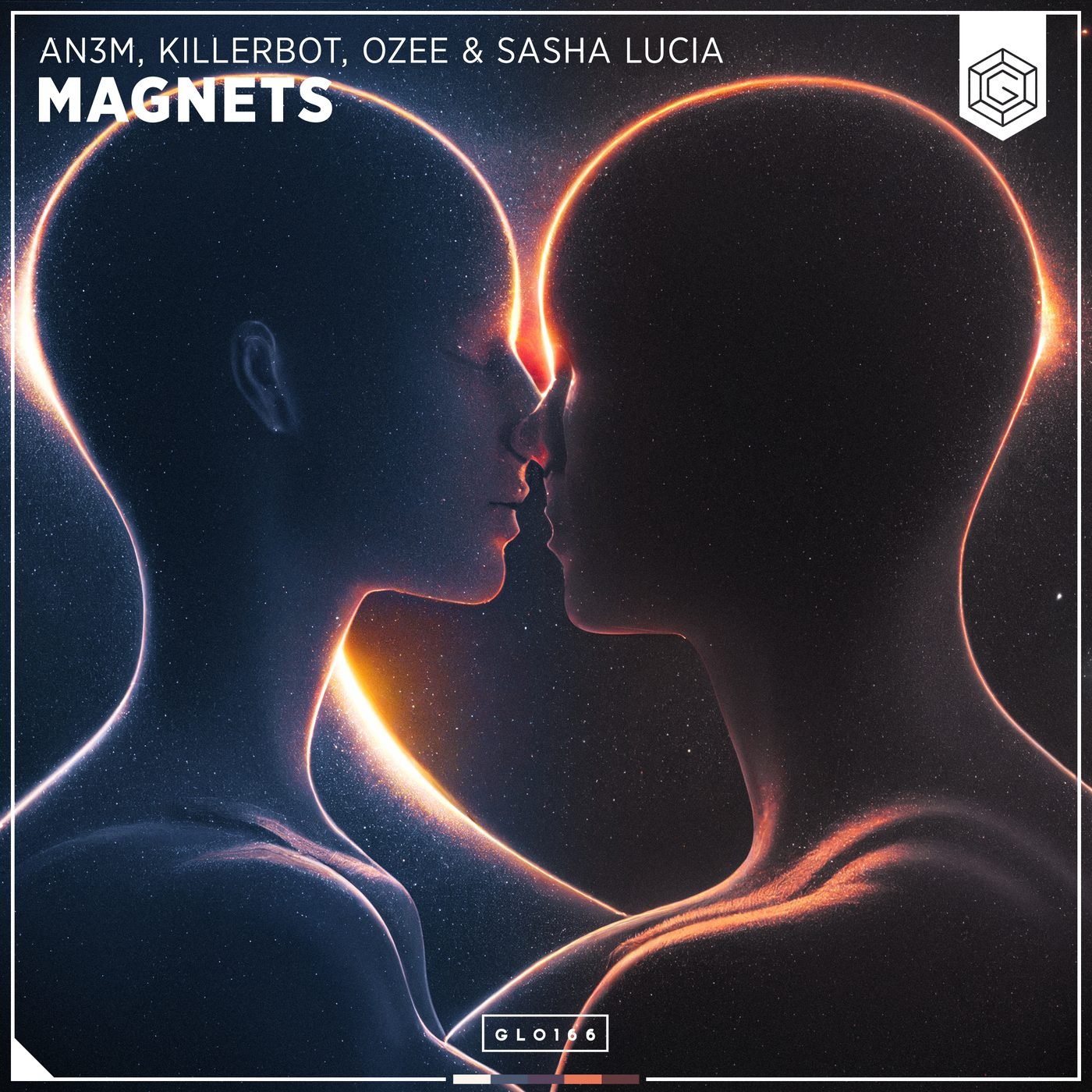 Ozee - Magnets cover artwork, 2022 collaboration with AN3M, Killerbot & Sasha Lucia on Glow Records