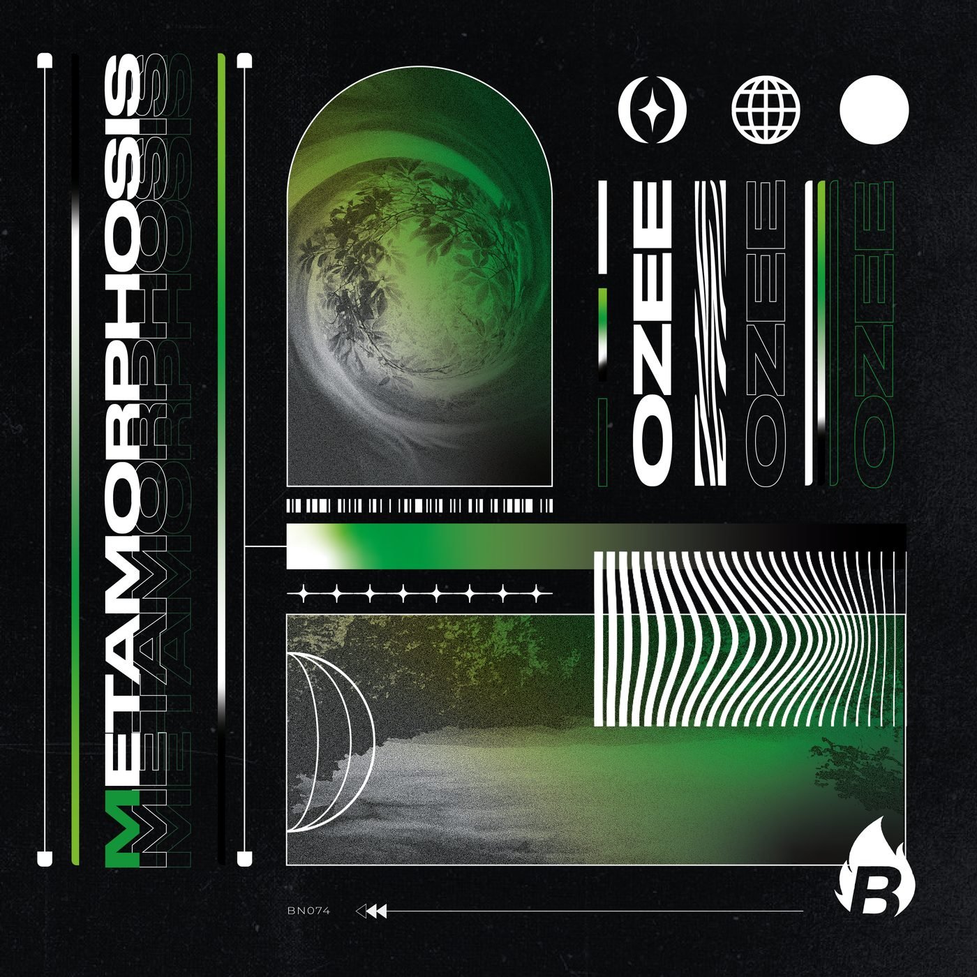 Ozee - Metamorphosis cover artwork, 2025 release on Bangerang Network
