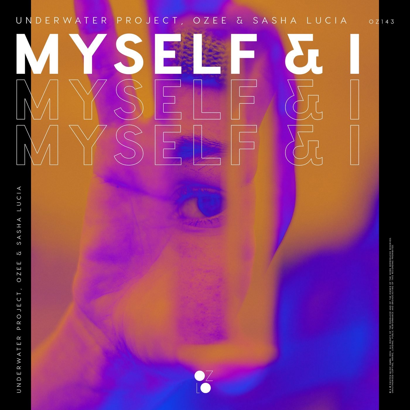 Ozee - Myself & I cover artwork, 2024 collaboration with Underwater Project & Sasha Lucia on Swutch Music Group
