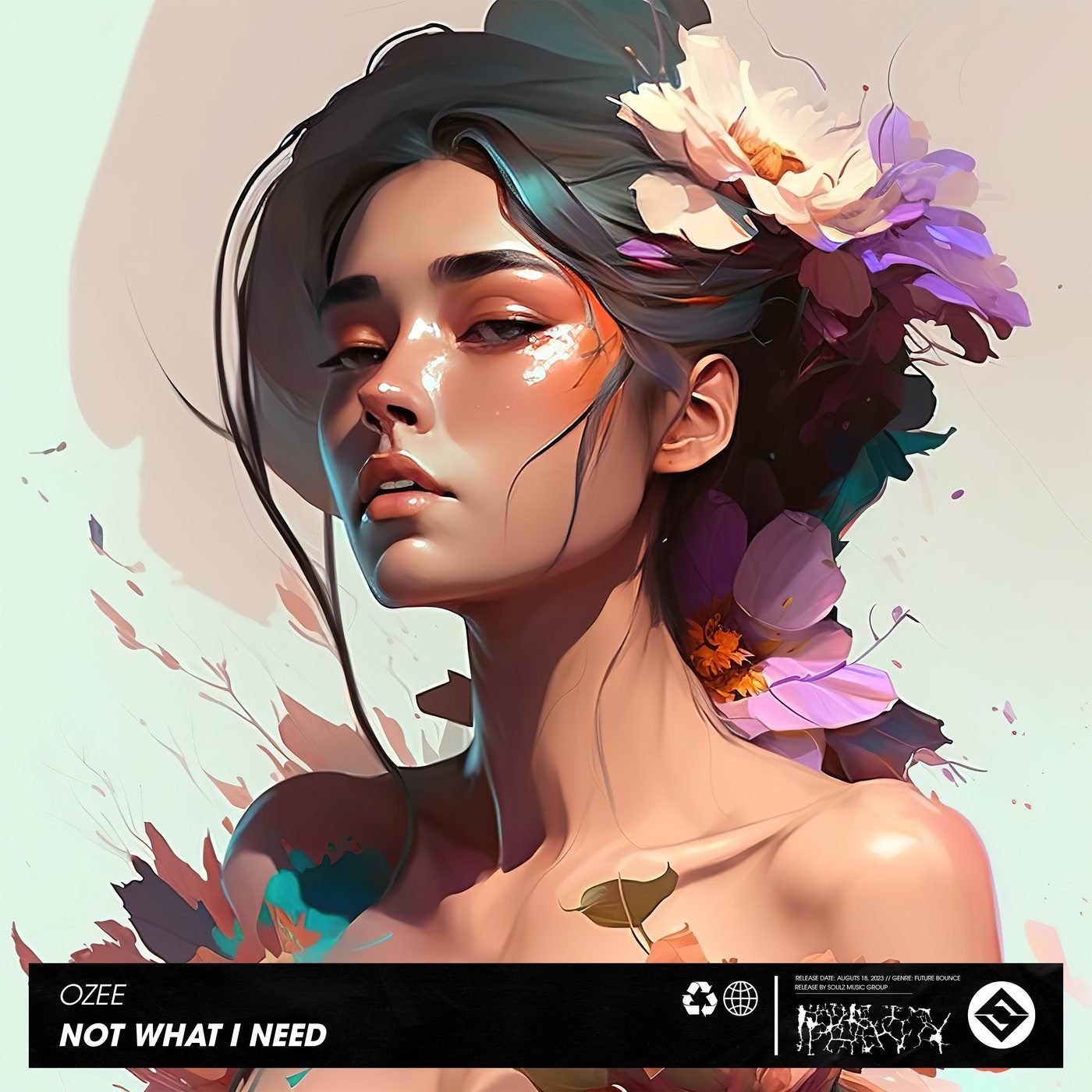 Ozee - Not What I Need cover artwork, 2023 release on Soulz Music Group