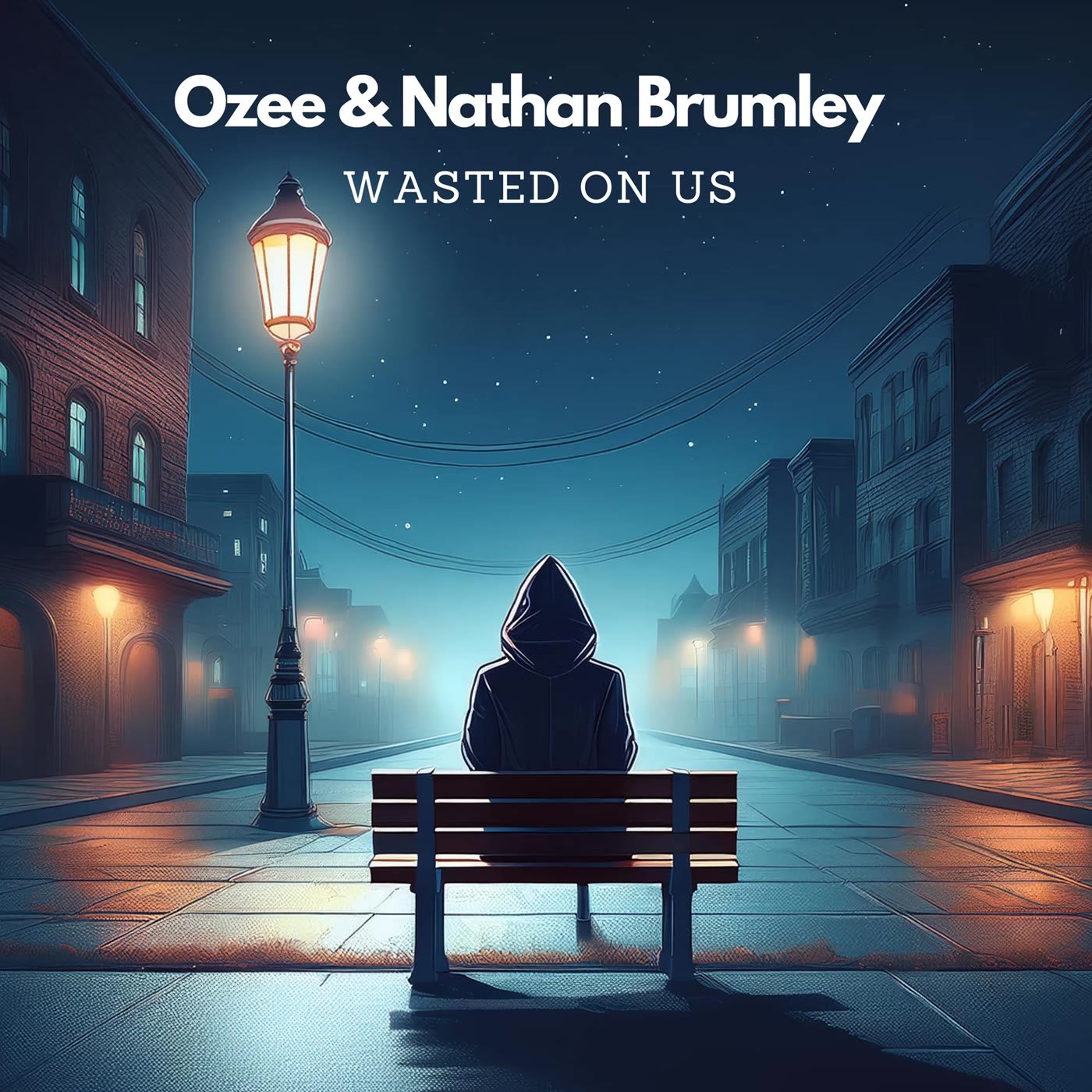 Ozee - Wasted On Us cover artwork, 2024 collaboration with Nathan Brumley on Hit Music Group